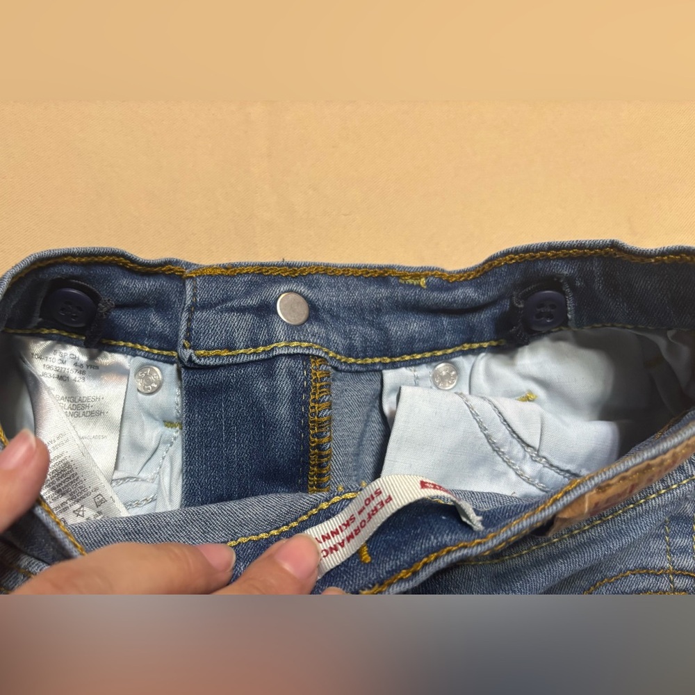 LOT of 2 Levi's Boys Jeans Adjustable Waist 510 & 511? Sz 6 &‎ Sz 5P Skinny - Picture 6 of 16